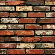 Angle View: 3D Wall Paper Brick Stone Rustic Effect Self-adhesive Wall Sticker Home Decor