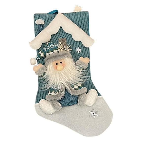 wznxdo Large Christmas Decorative Stockings Christmas Decorations Christmas Hanging Ornaments Fashion New Christmas Pendants Decoration Sale Clearance Xmas Socks