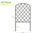 thumbnail image 6 of Oumilen 19-Panel Toast Shape 20ft Connecting Garden Fence, 24" x 13" Each, 6 of 6