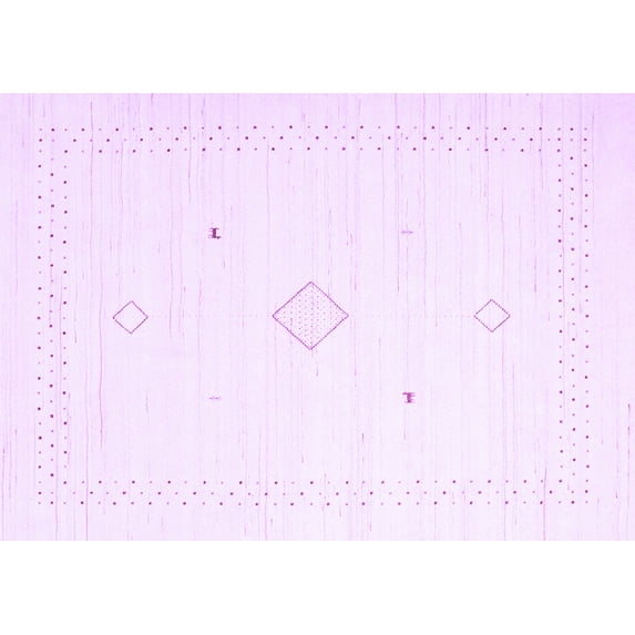 Ahgly Company Indoor Rectangle Solid Purple Modern Area Rugs, 2' x 3'