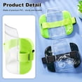 thumbnail image 2 of Wear-resistant Card Holder Dustproof Cards Sleeve Scratch Proof PVC Plastic Replacement Transparent Clip Adjustable Elastic Storage Bag for Outdoor Blue, 2 of 8