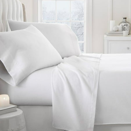 - 800 Thread Count Premium Ultra Soft Solid Flannel Sheet Set by Noble Linens