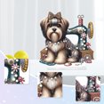 thumbnail image 2 of Adorno Perro Sastre Wdftyju Diamante Brillante Una Cara + Diamante Forma Especial, 2 of 9