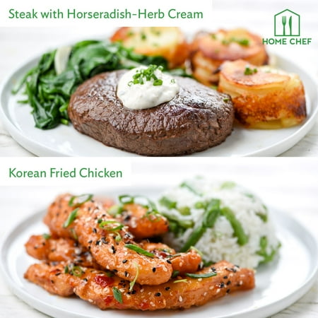 Home Chef Meal Kits, Family Farmhouse Dinner for 4. 2 Meals