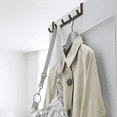 thumbnail image 5 of 4X Smart Wide over the Door Rack Wrought Iron Hook Black, 5 of 6