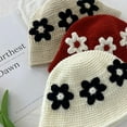 thumbnail image 2 of SikaFu Handmade Crochet Bucket Hats For Women Patch Flower Knitted Fisherman Hats Female Panama Bob Outdoor Holiday Sun Caps Lady Gorro, 2 of 6
