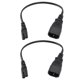 thumbnail image 2 of Cable De Alimentación, Macho A Hembra, Impermeable, Resistente Al Calor, Cable Adaptador De Corriente IEC320 C14 A IEC320 C7 30 Cm Integrado Para Computadora Portátil, 2 of 7