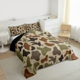thumbnail image 3 of Homewish Retro Camo Pattern Bedding Comforter Set,Rustic Mallard Duck Twin Comforter Sets,Green Brown Bedding Set For Boys Teens,Ultra Soft Home Decor Reversible,2-Piece, 3 of 8