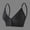 Black, variant on Wireless Bras for Women,Womens Bras,Removable Cup,Open Back,Solid,Front Closure,Gray,Free Size