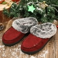 thumbnail image 6 of RockDove Women's Faux Fur Collar Moc Toe Clog Slipper, 6 of 7