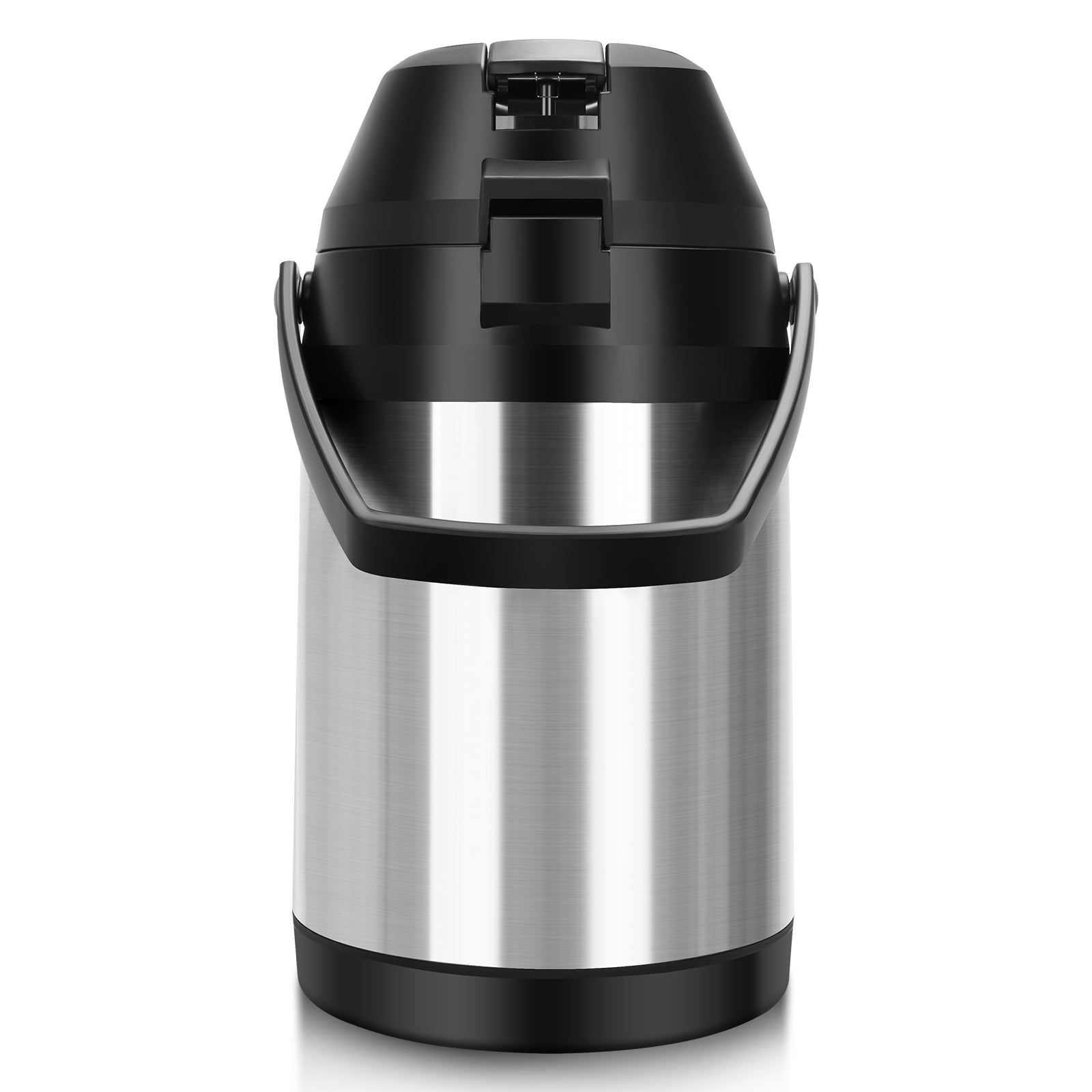 SSAWcasa 102oz Airpot with Pump Stainless Steel Coffee Carafe Insulated Coffee Dispenser for Hot/Cold Beverages - 12 Hours Heat Retention