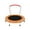 36In+Orange+Print, variant on 38" Mini Trampoline for Kids with Handle, Toddler Trampoline, Exercise Rebounder with Foam Handle, Indoor Trampoline, Kids Mini Trampoline, Small Rebounder Trampoline for Indoor and Outdoor Use