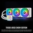 thumbnail image 2 of Thermaltake TH360 ARGB All-in-One Liquid Cooling System CPU Cooler, White, 2 of 7