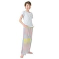 thumbnail image 3 of FORMRS Boys Pajama Pants with Pockets Size 6-8Y Kids Lounge Sleep Bottoms, Pink Wavy Striped, 3 of 8