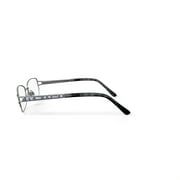 Luxe Women's WLO453 Rectangular Prescription Eyeglasses with Case, Shiny Silver