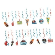 30pcs Football Themed Party Hanging Swirl Decor Sport Game Party Supplies Ceiling Window Tree Hanging