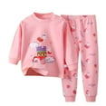 thumbnail image 5 of Gubotare Pajamas for Toddlers Girls Toddler Pajamas Sets,Baby Boy Girl Snug Fit Long Sleeve Sleepwear 1T 2T (Watermelon Red,1-2 Years), 5 of 5