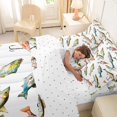 thumbnail image 4 of Feelyou Rustic Lake Fishing Twin Bedding Sets for Kids Boys, Cartoon Farmhouse Animal Bedding Comforter Set, Reversible, 7-Piece, 4 of 7
