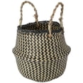 thumbnail image 1 of Seaweed Flower Basket Linen Basket for Storage Use with Double Handle Design, 1 of 5