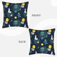 thumbnail image 3 of KLL Space and Animals Decorative Throw Pillow Covers Velvet Soft for Couch Sofa Bedroom Living Room Outdoor - 20"x20", 3 of 8
