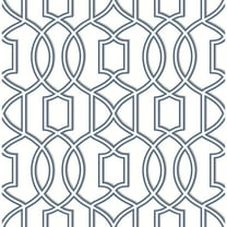 A-Street Prints Quantum Blue Trellis Wallpaper
