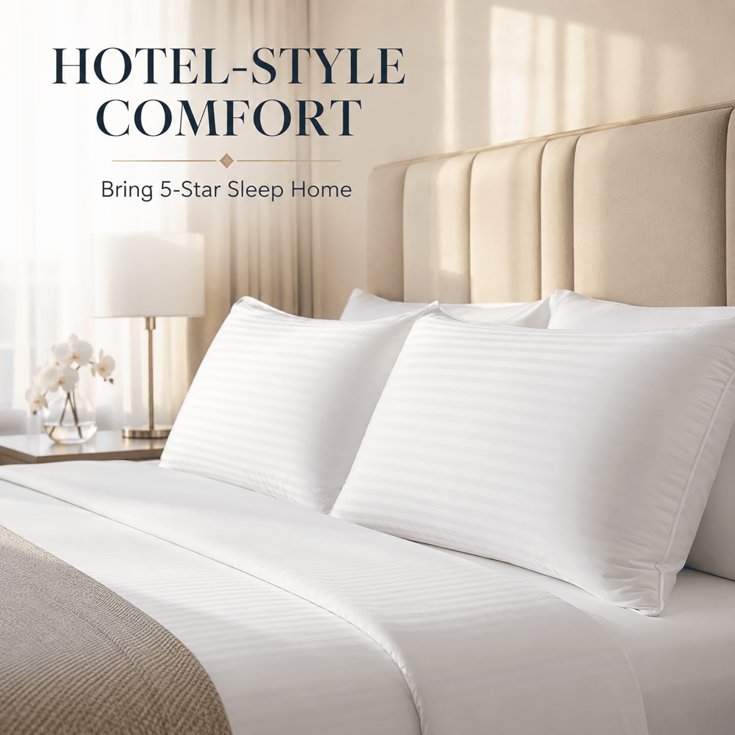 SORMAG Bed Pillows 2 Pack King Size Pillows Set of 2 Hypoallergenic Hotel Gusseted Down Alternative Pillow for Beds Side and Back Sleeper 20 x 36 inches