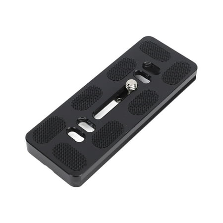 Image of Quick Release Plate Aluminium Alloy Universal Camera Mount Plate CNC 1/4in Screw Holes Rubber Pad Camera Accessory