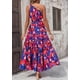 thumbnail image 2 of Vestido PRETTYGARDEN Floral Maxi de un Hombro sin Mangas Talla M, 2 of 8