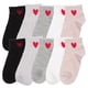 thumbnail image 2 of GOOHOCHY 5 pares de calcetines con estampado de corazones, calcetines cortos con estampado de corazones, calcetines tobilleros, calcetines de dibujos animados., 2 of 8