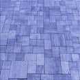 thumbnail image 1 of Ahgly Company Indoor Square Patterned Denim Blue Area Rugs, 6' Square, 1 of 6