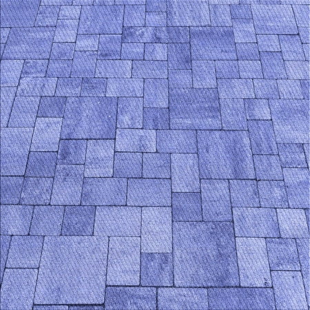 

Ahgly Company Indoor Square Patterned Denim Blue Area Rugs 8 Square