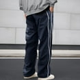 thumbnail image 4 of PIMSSY Men Pants Casual Pants For Style Relaxed Fit Athletic Wide Leg Pants Straight Leg Pants Male Versatile Solid Color Slacks, 4 of 9