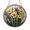Acrylic 3.5 Inch, variant on Bees and Wildflowers Glass Suncatcher Round Window Hanging, Bright Meadow Nature Scene Decor Gift for Garden Lovers