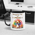 thumbnail image 2 of Wagging Tail Chihuahua Celebrates Rainbow Pride Month LGBT LGBTQ+ 11oz Accent Two-tone Mug Dog Lover Gifts Idea Coffee Tea Cup - 01003, 2 of 5