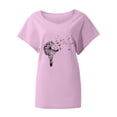 thumbnail image 3 of LEKODE Womens Summer Shirts Peasant Blouses Loose Fit Tunic V Neck Roll Up Sleeve Gauze Shirts for Women Batwing Tops for Women Loose Tshirts for Women A Red S, 3 of 4