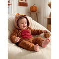 thumbnail image 6 of RUINIXCW Toddler Baby Boy Girl Thanksgiving Turkey Costume Infant Fall Winter Animal Cosplay Photoshoot Outfit Fleece Long Sleeve Hoodie Pants Set, 6 of 10