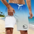 thumbnail image 2 of XFeng Men's 2 in 1 Swim Trunks, Print Board Shorts with Compression Liner, Quick Dry Beach Swim Shorts with Pockets, 2 of 4