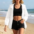 thumbnail image 5 of Unir Lightweight Summer Sun Shrug Jacket for Women, Hooded Zip Front, Breathable Polyester Casual Outerwear, 1 Piece, M-XXL, Plus Size Friendly, 5 of 7