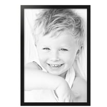 ArtToFrames 23x34 inch Black Steel Picture Frame, Black MDF Poster Frame (4639)