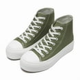thumbnail image 2 of Womens Mens High Top Canvas Sneakers Lace Up Platform Casual Shoes Classic Comfortable Fashion Sneakers, 2 of 6