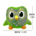 thumbnail image 2 of Peluche de búho verde, 30 cm, 20 cm (largo x alto), 2 of 5