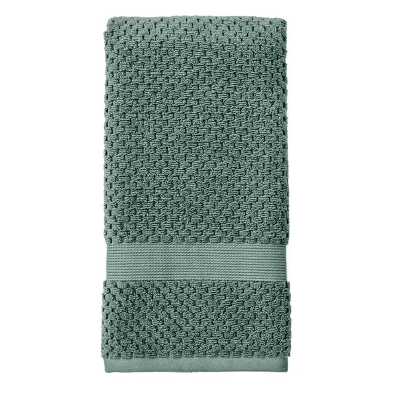 Better Homes & Gardens Signature Soft Cotton Popcorn Textured Hand Towel, Nimbus Blue
