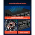 thumbnail image 5 of KFFKFF 2-Channel Car Audio Amplifier, Bridgeable Class A/B Full Range Stereo Amp, Max Output: 2 x 300W @ 4 Ohm / 2 x 600W @ 2 Ohm, Suitable for Cars, SUVs, Trucks, and Off-Road Vehicles, 5 of 9