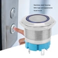 thumbnail image 1 of Push Button Switch 4, Pin Metal Switch, Stainless Steel Housing, 22mm Push Button Switch, IP65 ,  Light, Suitable for Ship Car Modification, 1 of 7