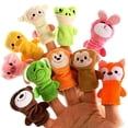 thumbnail image 1 of Set de títeres con dedos Sealive Soft Velvet Forest Animals x10, 1 of 8
