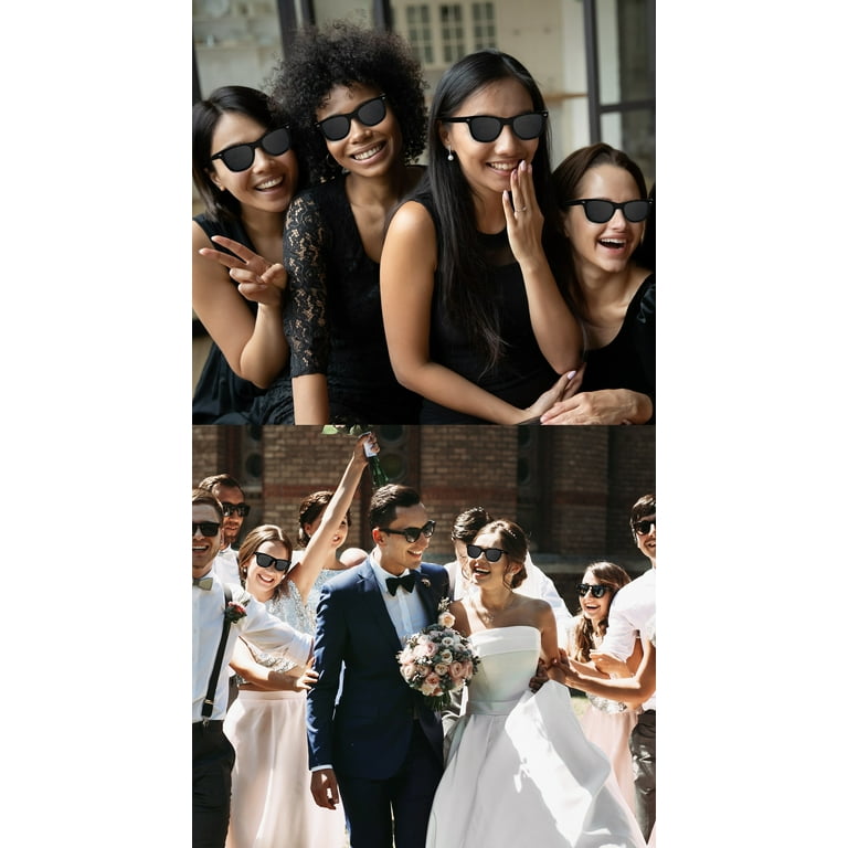 Bulk black sunglasses for wedding on sale