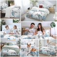 thumbnail image 6 of Sea Turtle Coastal Bedding 3 Piece Duvet Cover Set Queen Size, Summer Beach Coral Ocean Blue Nautical Soft Microfiber Comforter Cover with Zipper Closure & Pillowcases, FadeResistant Quilt Cover, 6 of 9