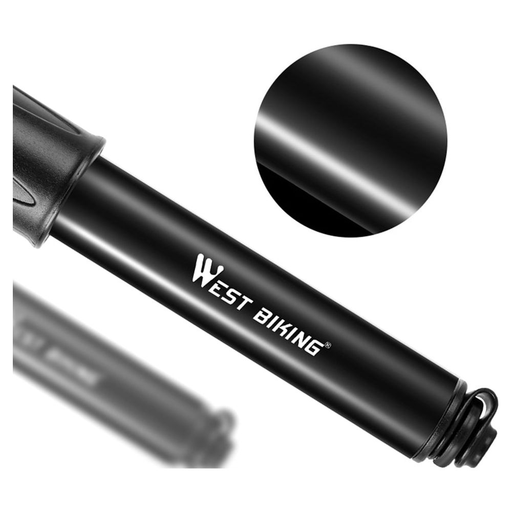 West Biking Portable Aluminum Mini Bike Pump photo 3