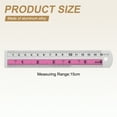 thumbnail image 2 of Uxcell Straight Ruler Metric SAE Aluminum Ruler with Hole for Measure Study Pink 15cm 2, 2 of 7