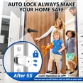 thumbnail image 5 of Smart Door Lock,Blacksmith 5 in 1 Smart Door Handle with Built-in WiFi Gateway and Fingerprint,App,Password,Key,Card Unlock,Smart Lock for Door,Black, 5 of 7